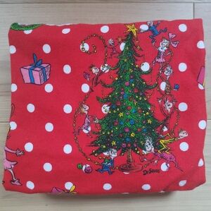 Pottery Barn Kids Grinch Flannel Crib Sheet